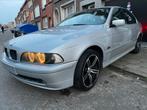 BMW 520i 140.438KM SPECIAL EQUIPMENT 2002, Auto's, Achterwielaandrijving, Zwart, Leder, Bedrijf