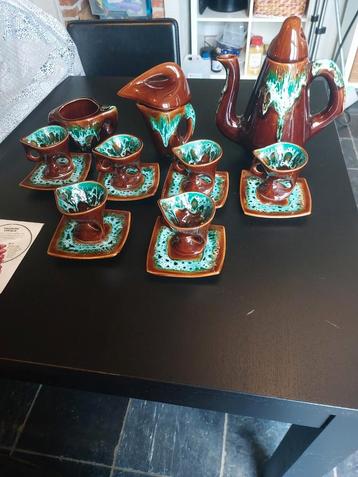 Vintage coffee set voor 6 personen  beschikbaar voor biedingen