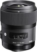Sigma 35mm f/1, 4 DG HSM ART - Monture Nikon, Audio, Tv en Foto, Ophalen of Verzenden, Zo goed als nieuw, Groothoeklens
