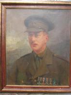 Schilderij officier Brits Military Cross, WW1-M.Carvalla-TOP, Ophalen