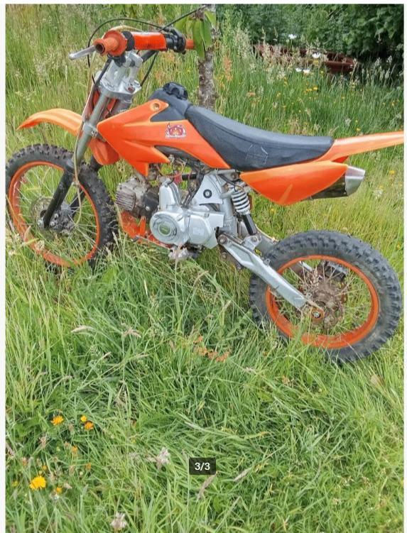 125cc pitbike, Fietsen en Brommers, Minibikes, Midibikes en Pitbikes, Gebruikt, Pitbike, Ophalen