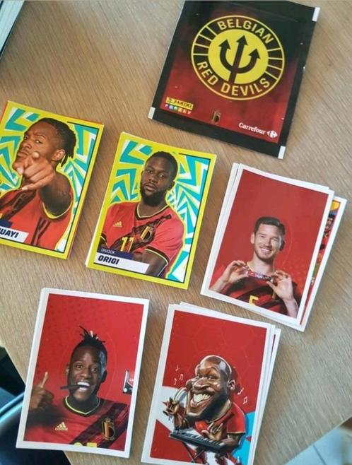 Alle nummers - Rode duivels carrefour stickers 2022 panini, Hobby en Vrije tijd, Stickers en Plaatjes, Zo goed als nieuw, Sticker