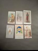 6 Oude communie prentjes tussen 1946 en 1959, Verzamelen, Foto's en Prenten, Verzenden