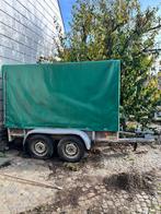 Remorque double essieux bâchée, Enlèvement, Utilisé