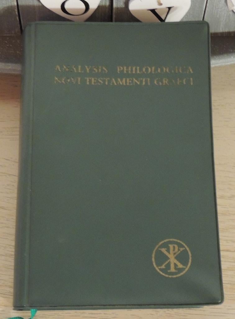 Livre à 25 € - analysis philologica novi testamenti graeci, Enlèvement