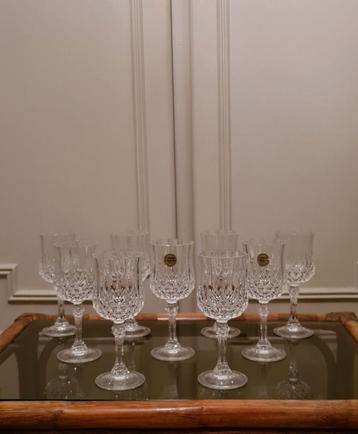 Set van 9 wijnglazen Cristal d'Arques beschikbaar voor biedingen