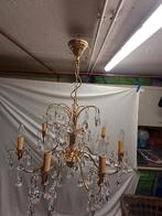 kristallen luster, Huis en Inrichting, Lampen | Kroonluchters, Ophalen, Gebruikt, Glas, Jaren 70