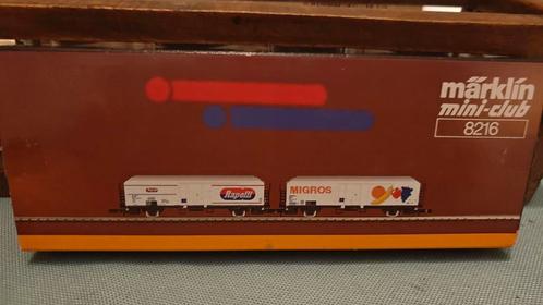 Märklin Mini-Club Set 8216 – "Rapelli & Migros, Hobby en Vrije tijd, Modeltreinen | Overige schalen, Zo goed als nieuw, Märklin