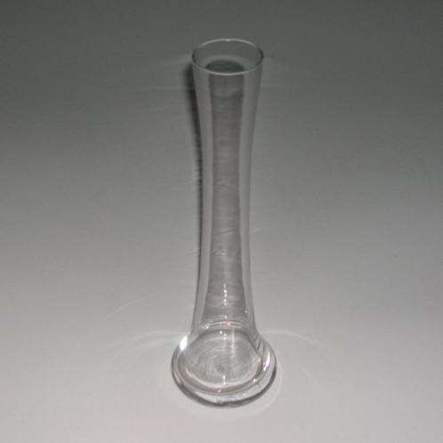 Smalle glazen vaas 30 cm, Huis en Inrichting, Woonaccessoires | Vazen, Zo goed als nieuw, Glas, Ophalen
