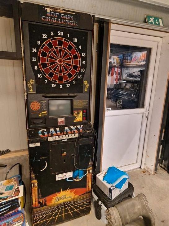 Dartkast galaxy top gun challenge, Verzamelen, Automaten | Overige, Gebruikt, Ophalen