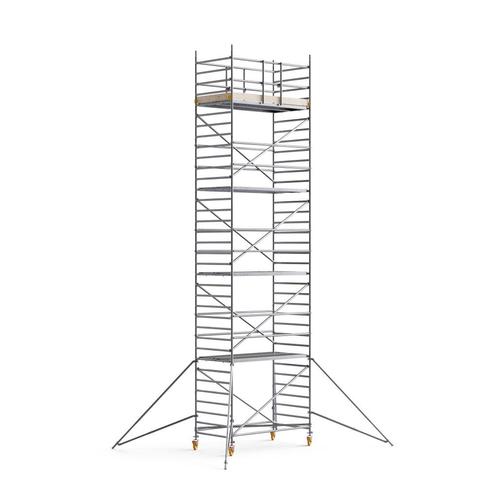 rolsteiger Custers 1.3x2.50x10.3m ZOMER-ACTIE!, Doe-het-zelf en Bouw, Steigers, Nieuw, Rolsteiger of Kamersteiger, 5 meter of hoger