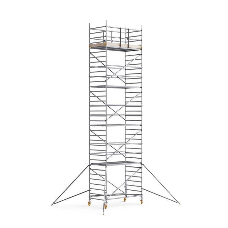 rolsteiger Custers 1.3x2.50x10.3m LAATSTE WEEK!, Doe-het-zelf en Bouw, Steigers, Nieuw, Rolsteiger of Kamersteiger, 5 meter of hoger
