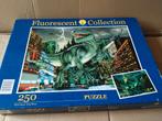 speciale puzzel 250 stuks fluo rescent dinosaurus, Ophalen of Verzenden