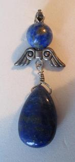 Hanger LL03: Lapis lazuli-Blauw - 5½cm x 2cm., Handtassen en Accessoires, Antieke sieraden, Verzenden, Overige materialen, Hanger