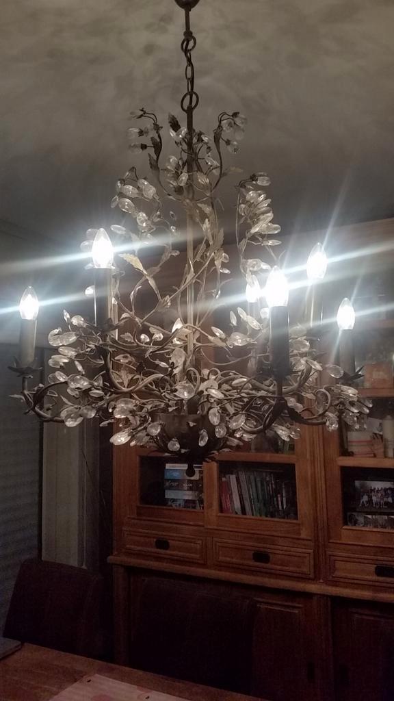 Luster Michel Angelo, Huis en Inrichting, Lampen | Kroonluchters, Stof, Ophalen