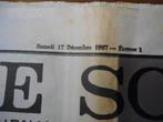 9"UNE"Journal Le Soir Réimpression pour les 100 Ans, Verzamelen, Tijdschriften, Kranten en Knipsels, 1940 tot 1960, Krant, Ophalen of Verzenden