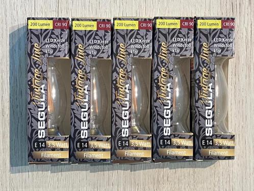 NIEUW : 5 * Segula LED Kaars Lampen - 40 % !, Huis en Inrichting, Lampen | Losse lampen, Nieuw, Led-lamp, E14 (klein), Soft of Flame