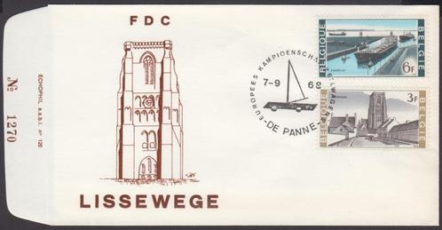 BELGIË - FDC - Nationaal Belang + DE PANNE., Postzegels en Munten, Postzegels | Europa | België, Postfris, 1e dag stempel, Scheepvaart