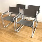 80S BREUER B34 CANTILEVER CHAIRS, Huis en Inrichting, Grijs, Vier, Modern, Gebruikt