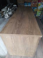 TV meubel met 2 schuiven aanwezig donker bruin, Huis en Inrichting, Kasten |Televisiemeubels, Minder dan 50 cm, Gebruikt, Minder dan 100 cm