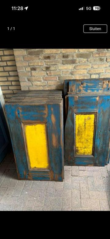 21 hardhouten panelen. beschikbaar voor biedingen