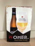 OMER bier logo metalen vintage look wandplaat 30x20cm, Verzamelen, Biermerken, Nieuw, Overige merken, Reclamebord, Plaat of Schild