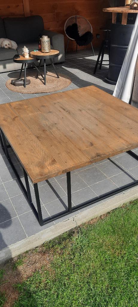 Salon tafel modern landelijke stijl, Huis en Inrichting, Tafels | Salontafels, Nieuw, Minder dan 50 cm, 100 tot 150 cm, 100 tot 150 cm