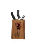Messenblok, Huis en Inrichting, Keuken | Bestek, Ophalen, Zo goed als nieuw, Hout