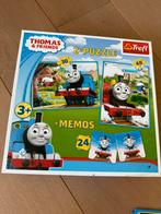 Thomas de trein 2 puzzels en memo, Ophalen of Verzenden, Zo goed als nieuw