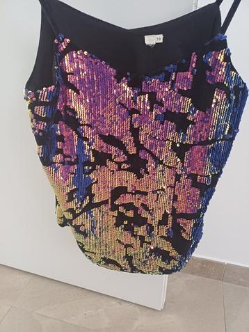 Sequin top (mt 38) beschikbaar voor biedingen