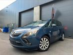Opel Zafira - 2016 - 129dkm - 1.4 benzine - 7ZIT - navigatie, Autos, Carnet d'entretien, 7 places, Cuir et Tissu, Bleu