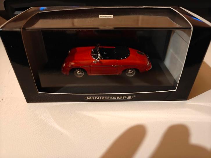 Minichamps Porsche 356 A Speedster 1/43 rood, Hobby en Vrije tijd, Modelauto's | 1:43, Nieuw, MiniChamps, Ophalen of Verzenden