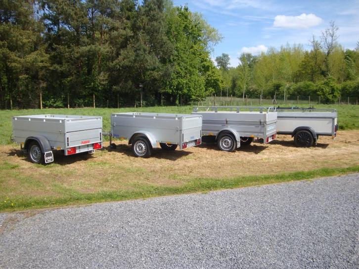 verhuur van aanhangwagen - bagagewagen - bakwagen - remorque, Caravans en Kamperen, Overige Caravans en Kamperen, Gebruikt, Ophalen