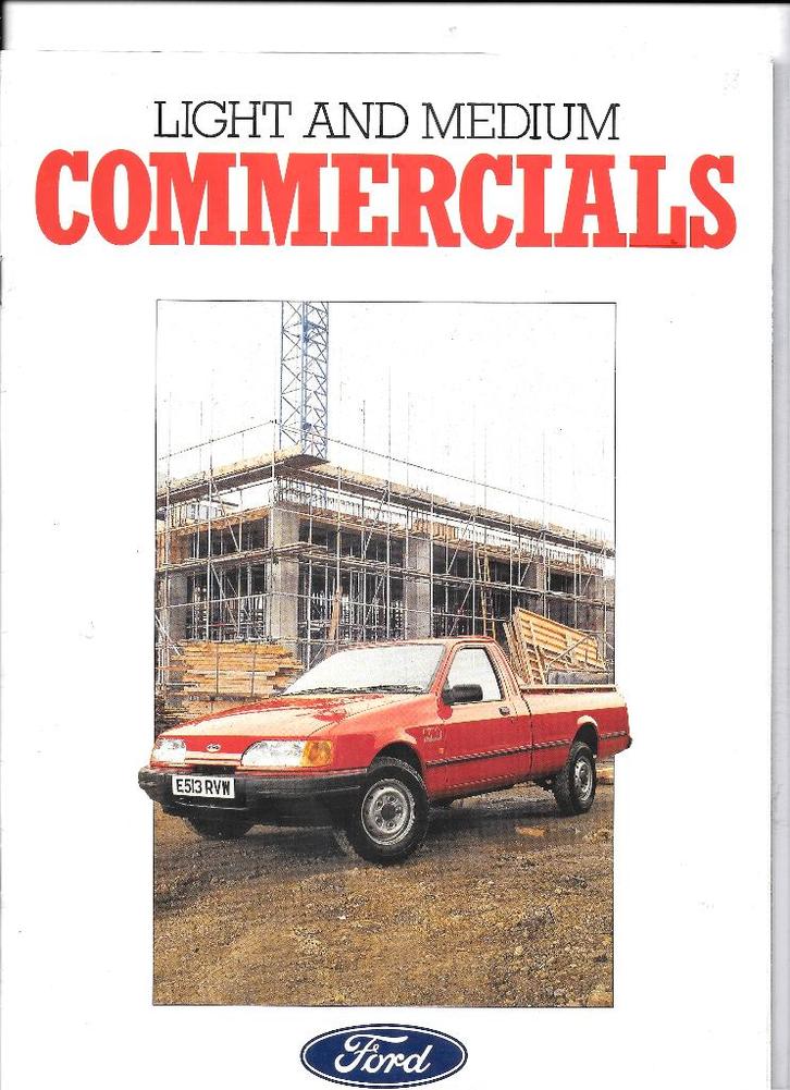 FORD LIGHT & MEDIUM COMMERCIALS, Boeken, Auto's | Folders en Tijdschriften, Zo goed als nieuw, Ford, Ophalen of Verzenden