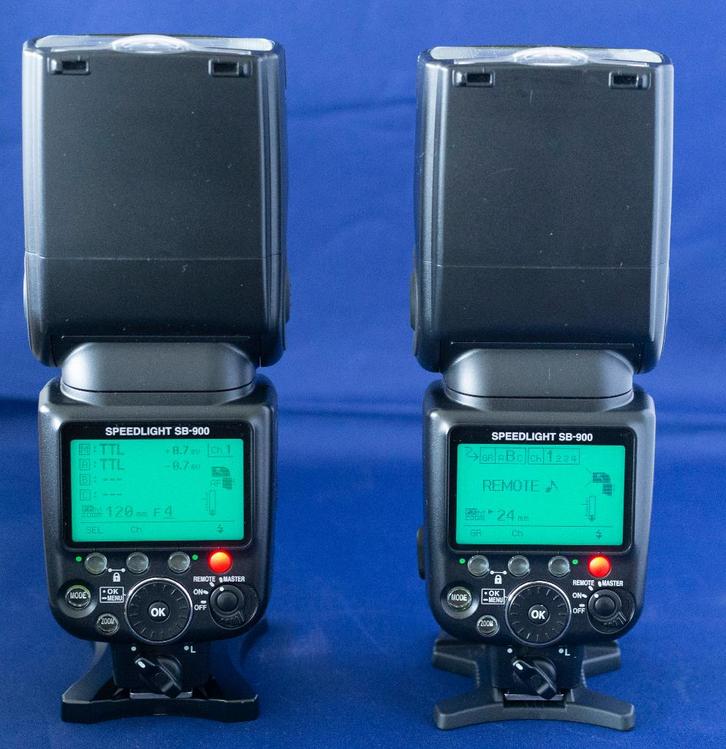 Nikon SB 900 flitsers 2 stuks, Audio, Tv en Foto, Foto | Flitsers, Zo goed als nieuw, Nikon, Kantelbaar, Ophalen of Verzenden