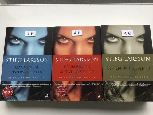 De Millennium Trilogie van Stieg Larsson (3 delen aan 4 euro, Boeken, Thrillers, Zo goed als nieuw, Ophalen of Verzenden