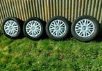 4 jantes VW Golf avec des pneus hiver 195/65-15, Ophalen, Gebruikt, 15 inch, Banden en Velgen