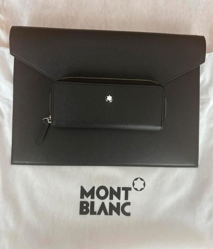 Montblanc pochette cuir sartorial noir, Handtassen en Accessoires, Portemonnees, Zo goed als nieuw, Zwart, Leder, Ophalen of Verzenden