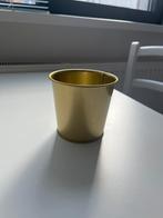 Kleine gouden bloempot, Ophalen of Verzenden