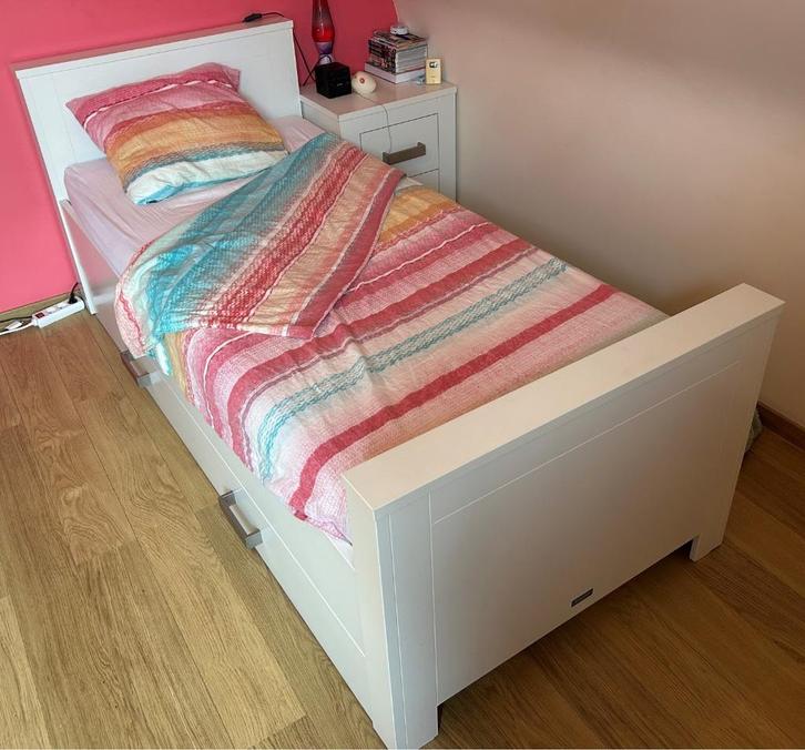 Bopita bed met bedlade – uitstekende staat!, Huis en Inrichting, Slaapkamer | Bedden, Gebruikt, Eenpersoons, 90 cm, 200 cm, Hout