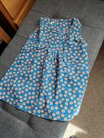 P'tit Filou blauw kleedje met oranje poedels 12m, Kinderen en Baby's, Babykleding | Maat 80, Meisje, Jurkje of Rokje, P'tit Filou