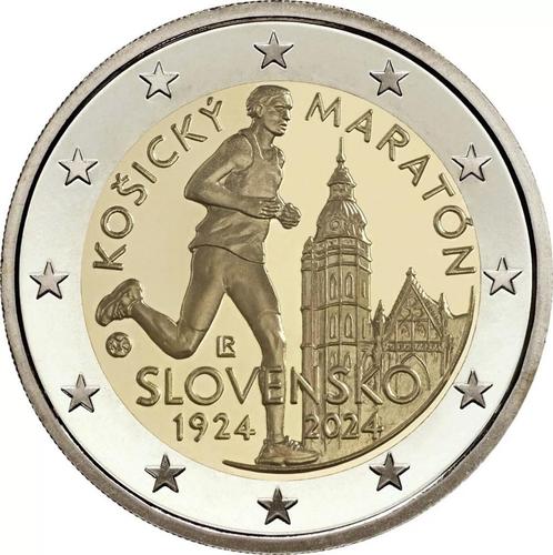 Slowakije 2024 - Marathon van Košice - 2 euro CC - UNC, Timbres & Monnaies, Monnaies | Europe | Monnaies euro, Monnaie en vrac