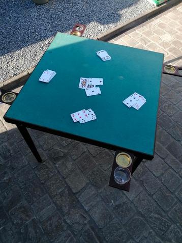 Kaarttafel met inklappoten, Antiek en Kunst, Ophalen