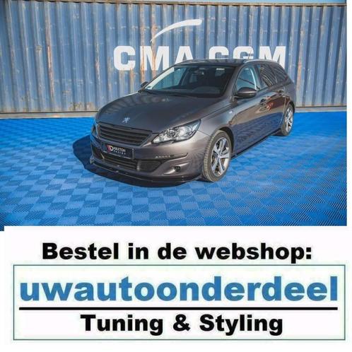 Maxton Spoiler Lip Splitter Voor Peugeot 308 MK2 Facelift St, Auto diversen, Tuning en Styling, Verzenden