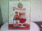Blikken reclamebord Piraat red., Collections, Marques de bière, Panneau, Plaque ou Plaquette publicitaire, Comme neuf, Autres marques
