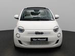 Fiat 500e C La Prima 42 kWh, Auto's, Fiat, 4 zetels, Parkeersensor, Cabriolet, Wit