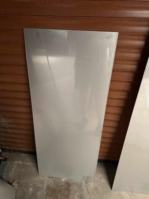 2x Inox plaat 100,5 x 41 €90 twee foto’s rest andere maten, Doe-het-zelf en Bouw, Metalen, Zo goed als nieuw, Overige metalen