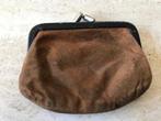 Retro bruin lederen geldbeugeltje (zn5146), Enlèvement ou Envoi, Utilisé, Brun, Cuir