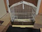 Cage à oiseaux avec balançoire et fond à tiroir pour nettoya, Utilisé, Enlèvement ou Envoi, Métal, Cage à oiseaux