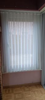 Glasgordijnen, Ophalen, Wit, 150 tot 200 cm, Zo goed als nieuw